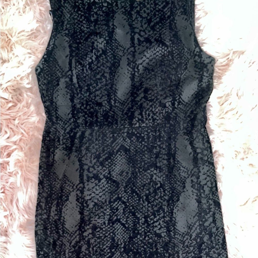 Carmen size 10 LBD velvet snakeskin pattern